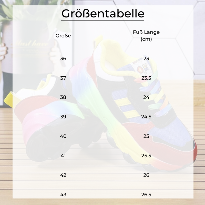 Lehmann Modehaus' Freya - Bequeme Und Modische Regenbogenschuhe